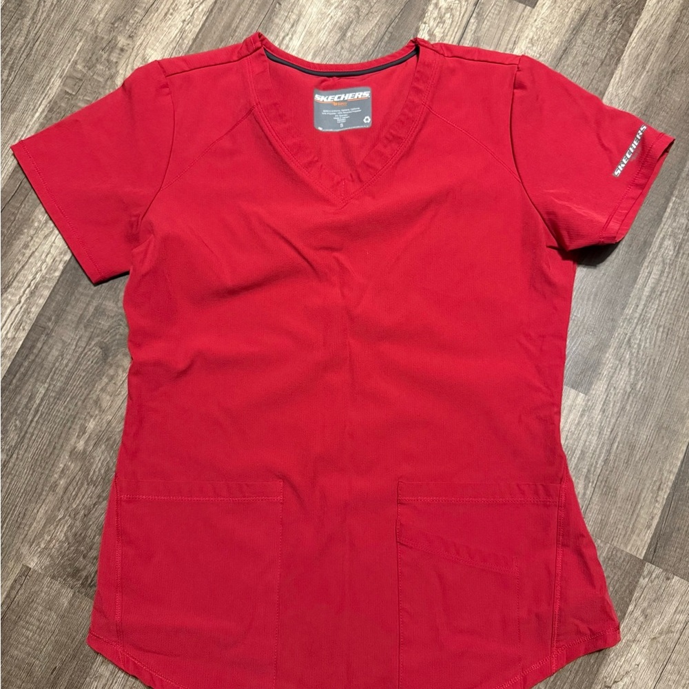 Barco Uniforms Women's Red Short Sleeve Top